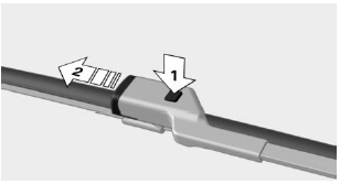 BMW X1. Vordere Wischerblätter wechseln