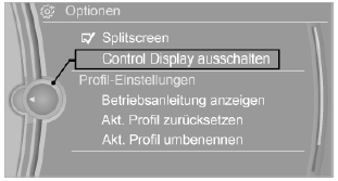 BMW X1. Ausschalten