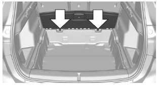 BMW X1. Gepäckraumboden aufstellen