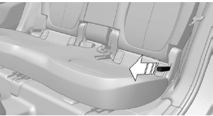 BMW X1. Rücksitzlehne manuell umklappen