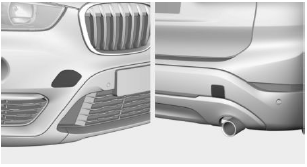 BMW X1. Gewinde für Abschleppöse