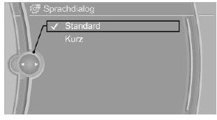 BMW X1. Sprachdialog einstellen