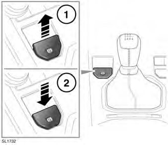 Range Rover Evoque. MANUELLE BETÄTIGUNG DER ELEKTRONISCHEN PARKBREMSE (EPB)