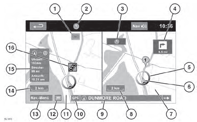 Range Rover Evoque. Navigationssystem