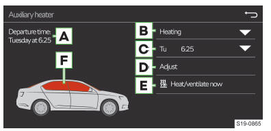 Skoda Karoq. Einstellungen und Informationen im Infotainmentbildschirm