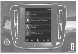Volvo XC40. Sensus: Internet und Entertainment