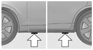 BMW X1. Fahrzeug anheben