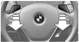 BMW X1. Schaltwippen