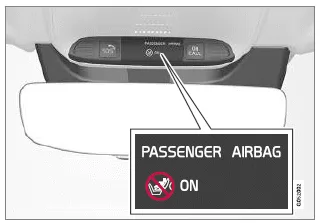 Volvo XC40. Beifahrerairbag aktivieren und deaktivieren