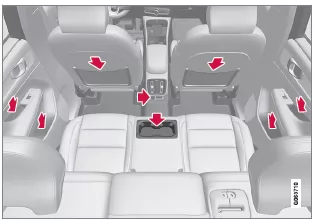 Volvo XC40. Beladung, Aufbewahrung und Innenraum