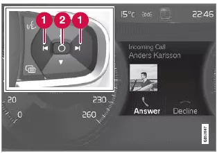 Volvo XC40. Displays und Sprachsteuerung